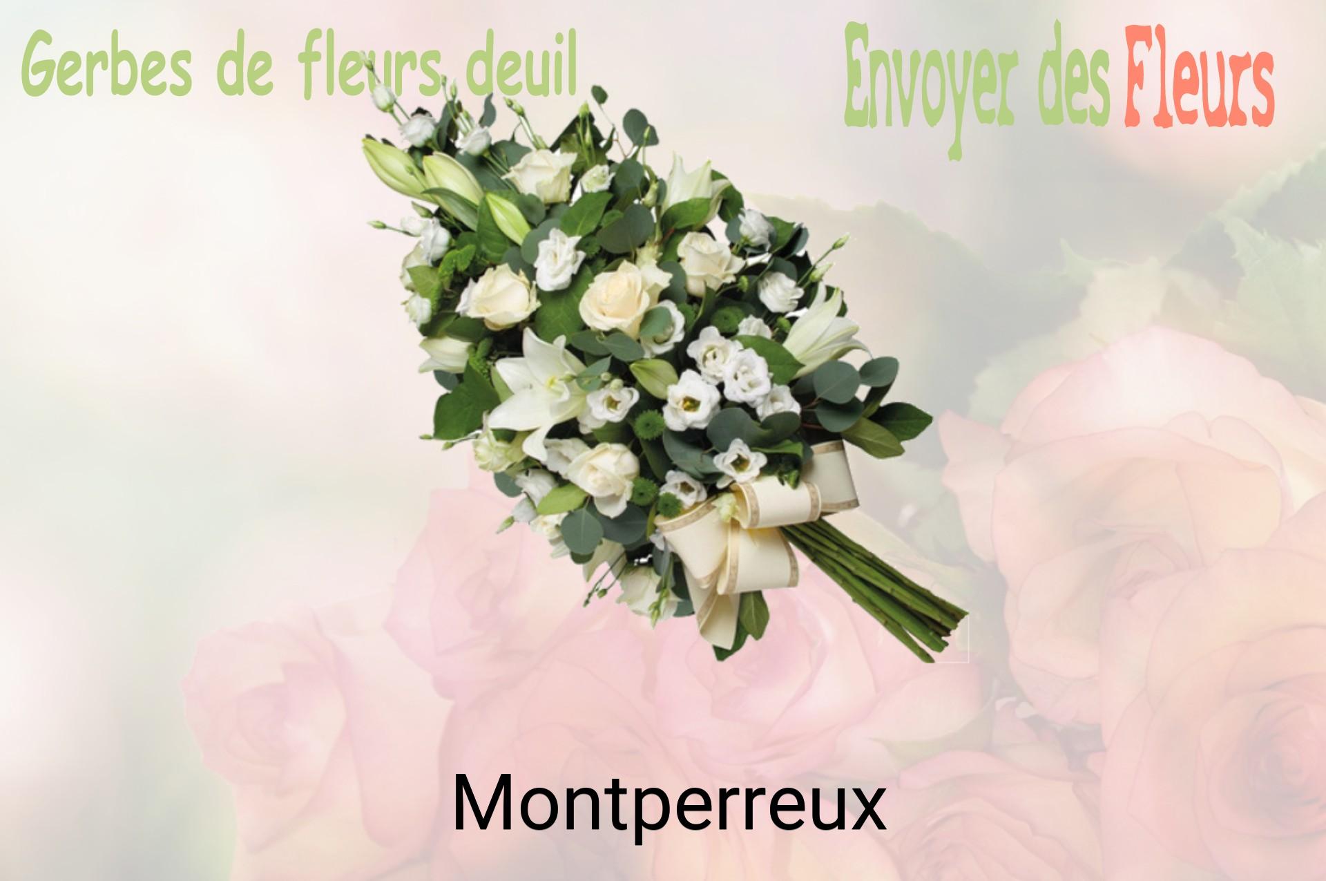 Gerbe de fleurs de deuil livrée à Montperreux